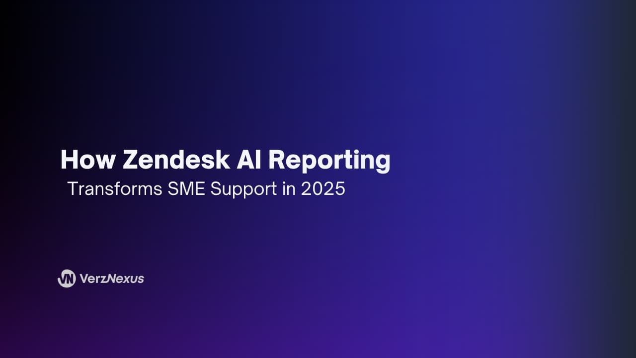 Smarter SME Support with Zendesk AI Reporting and Analytics